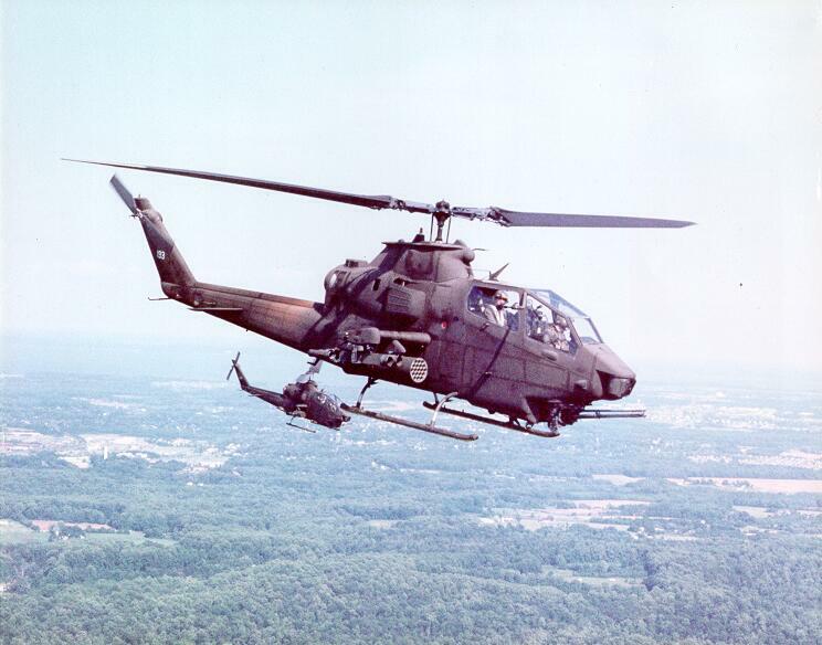 Image: Two AH-1F in formation flight