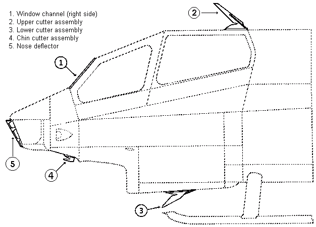 Drawing: Wire strike protection system