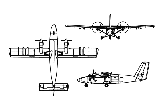 Drawing: UV-18A Twin Otter