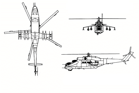 Drawing: Mi-24 Hind